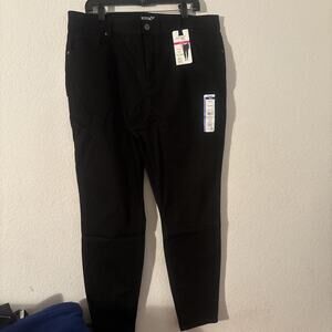 Terra & Sky Women High Rise TS Core Skinny Jeans Stretch 18W Black Stretch